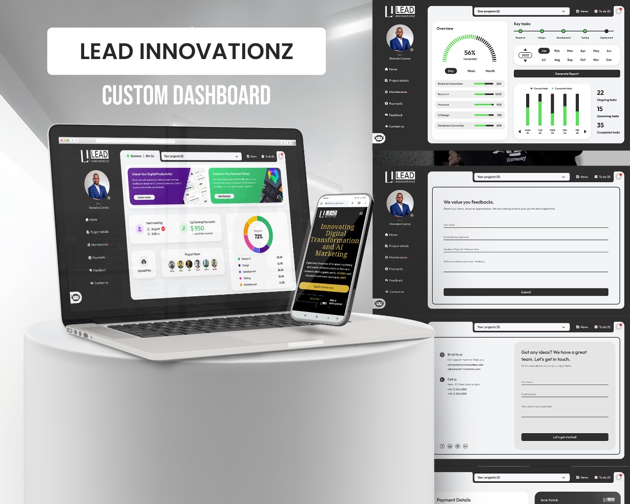 LEAD INNOVATIONZ Dashboards